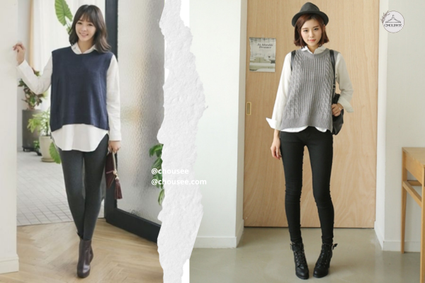 Phối đồ với giày boot nữ cổ thấp? 7 Công Thức Chuẩn Trend 2026 12 Không chỉ ấm áp mà còn mang phong cách preppy trẻ trung, chuẩn style học đường Hàn Quốc