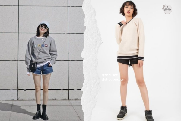 8 Tips phối đồ với áo sweater nữ đón đầu xu thế 2025 12 Set đồ năng động, sành điệu chuẩn street style